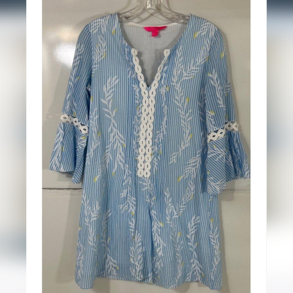 Lilly Pulitzer HOLLIE TUNIC DRESS IN ZANZIBAR BLUE
